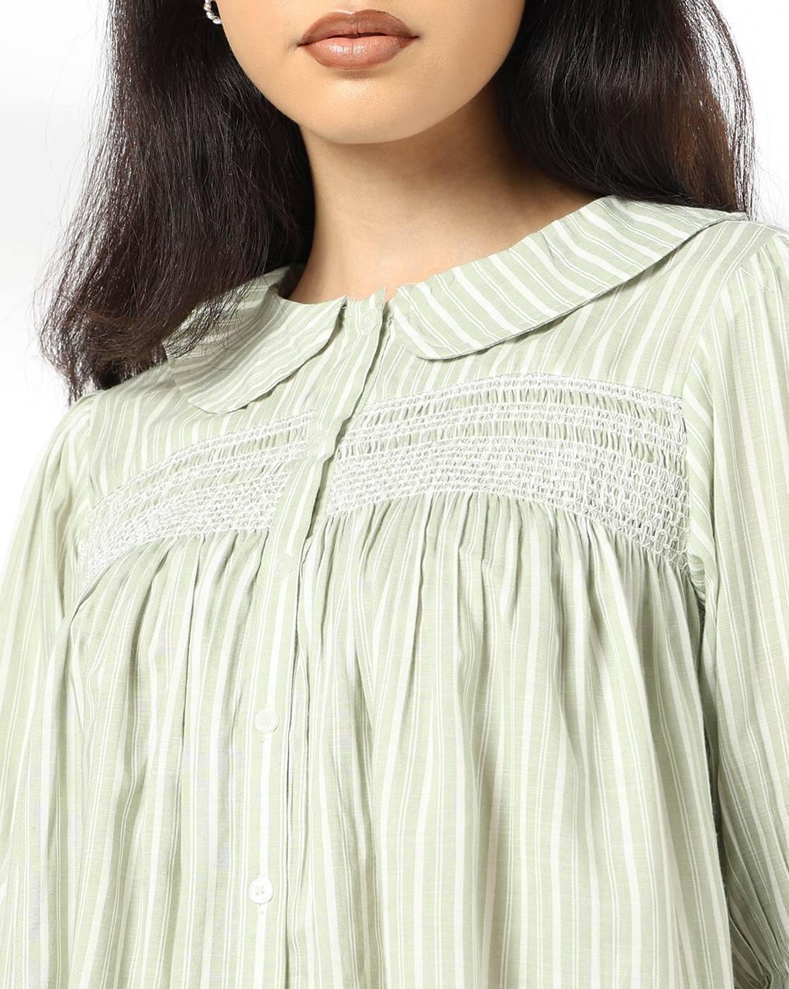 DNMX | Women Striped Relaxed Fit Shirt|3
