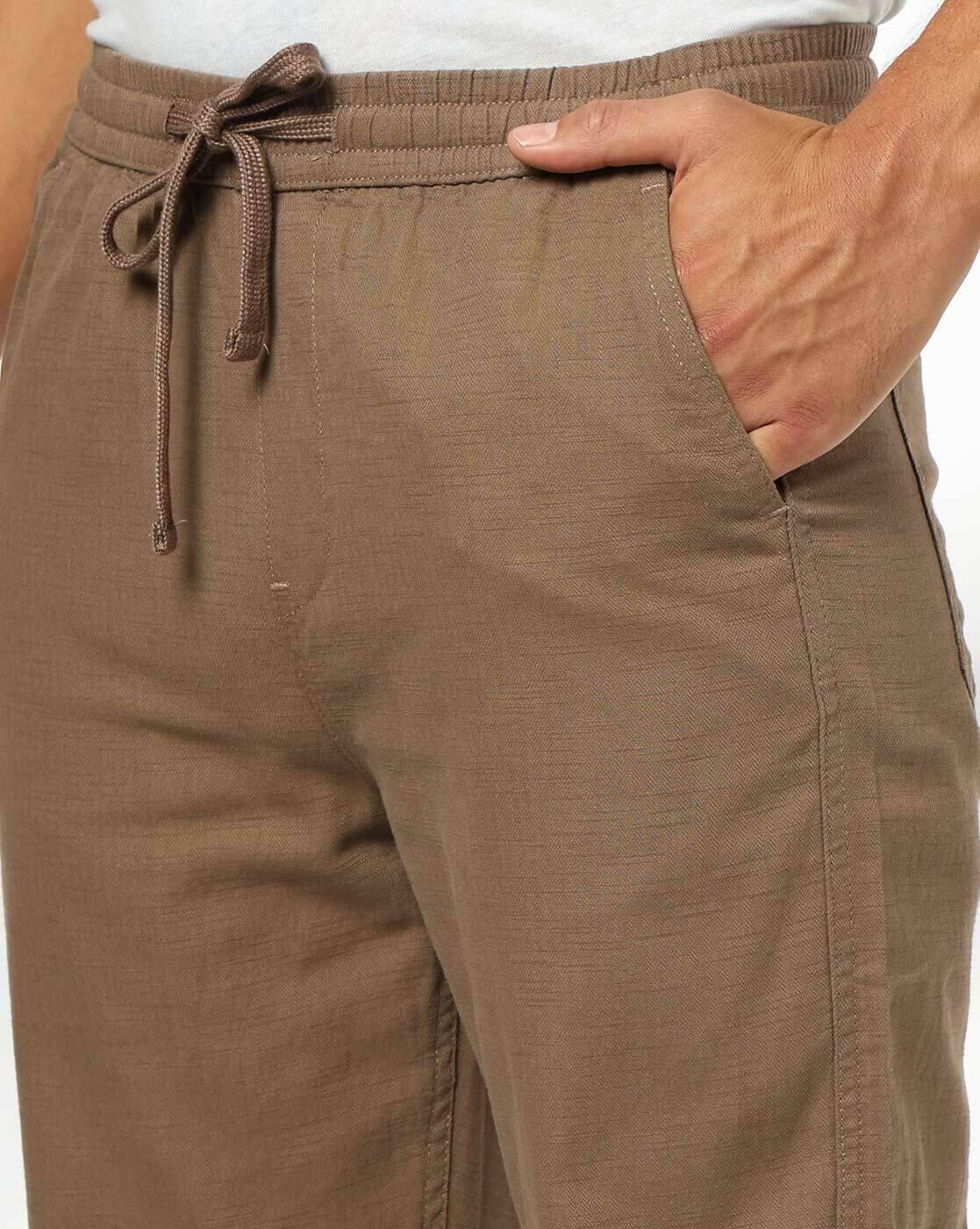 DNMX | Men Mid-Rise Regular Fit Trousers|3
