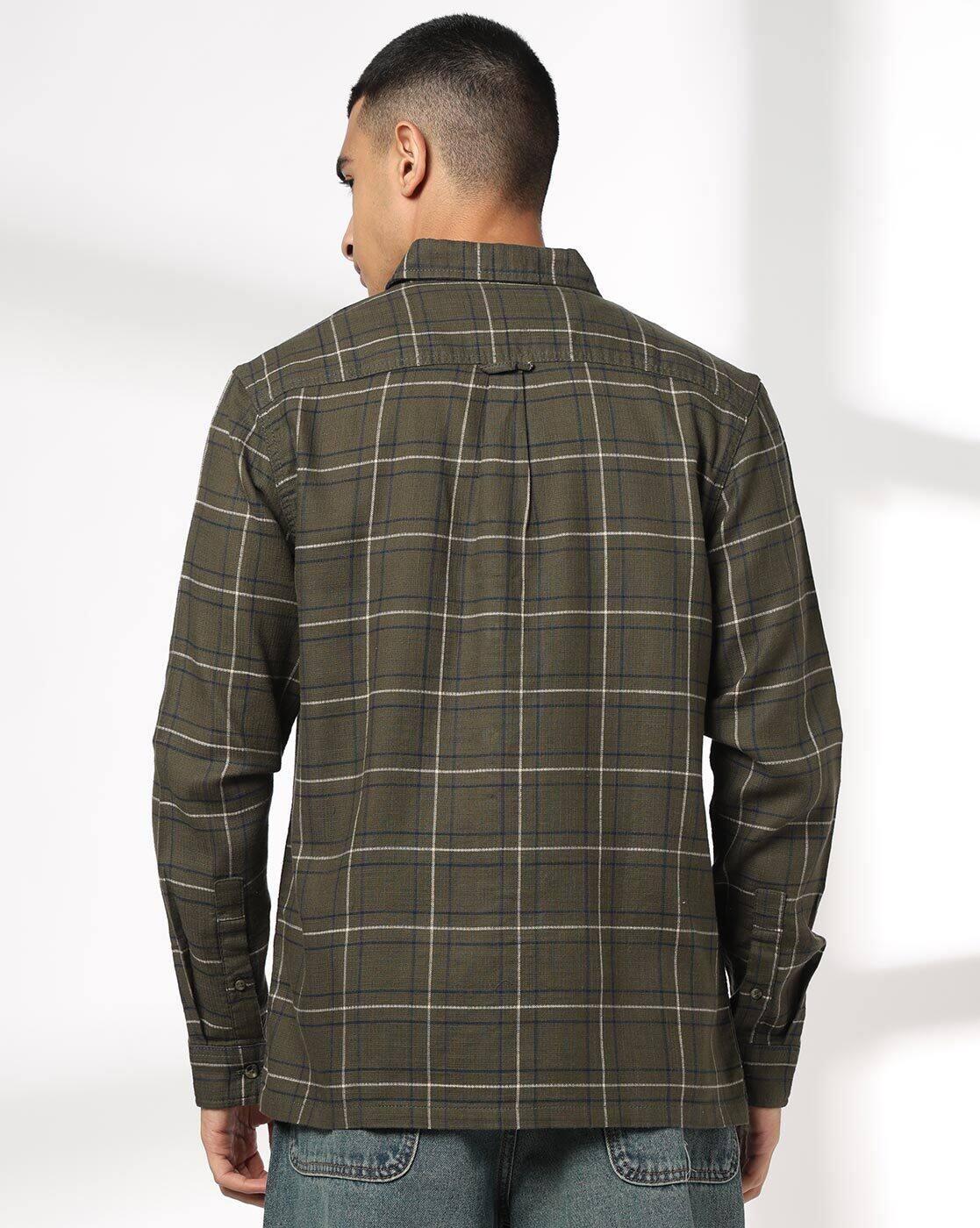 DNMX | Men Checked Regular Fit Shirt|2