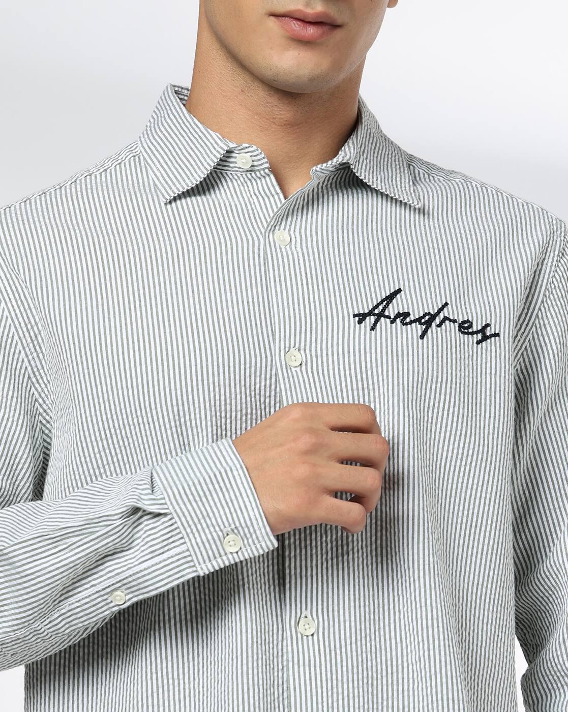 DNMX | Men Stripes Regular Fit Shirt|5
