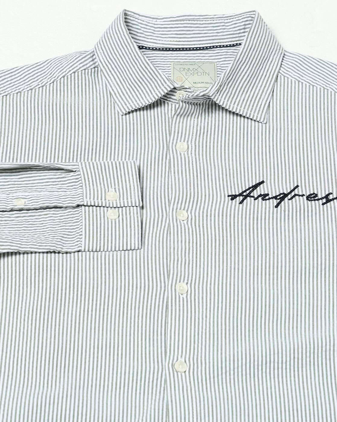 DNMX | Men Stripes Regular Fit Shirt|6