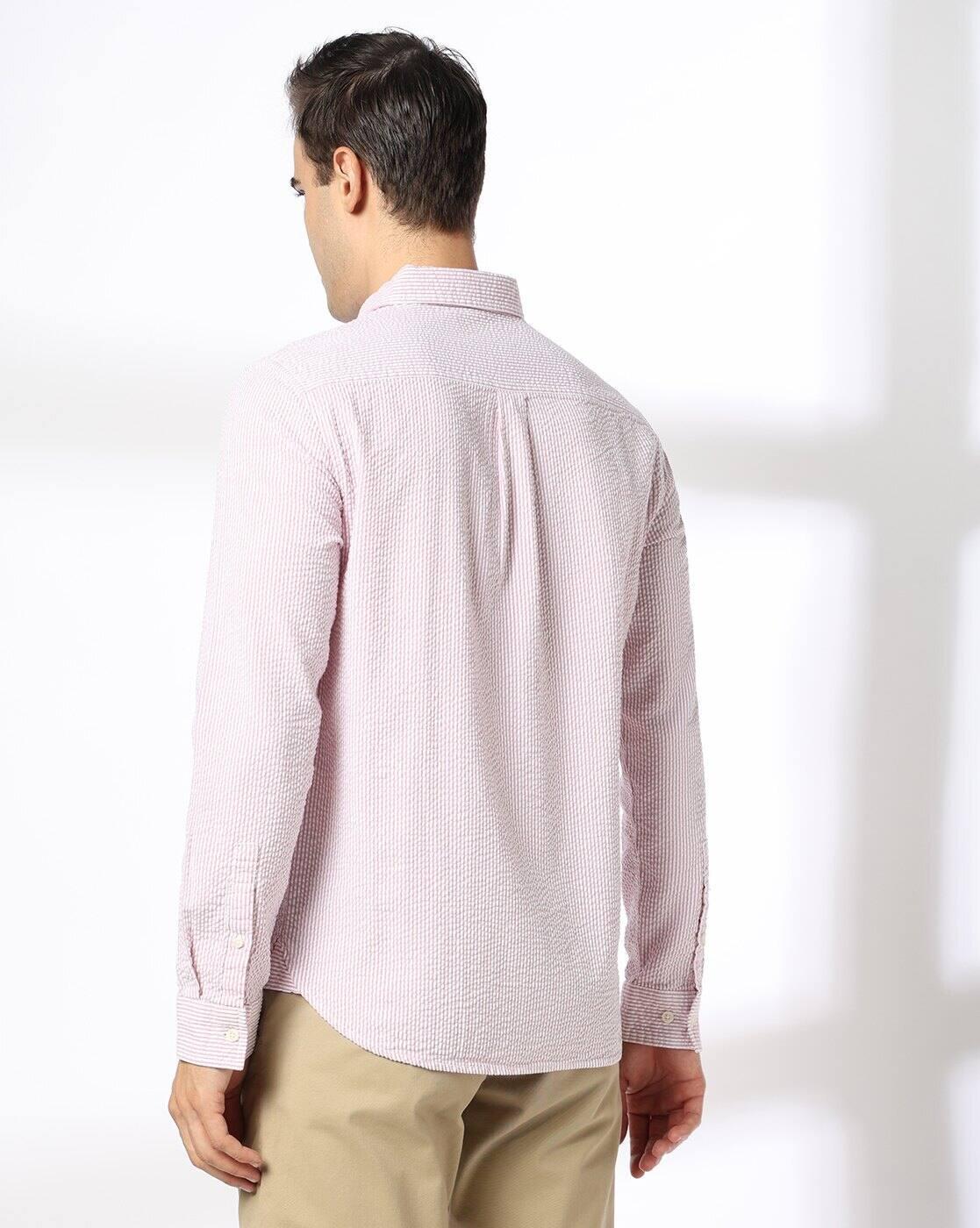 DNMX | Men Stripes Regular Fit Shirt|2