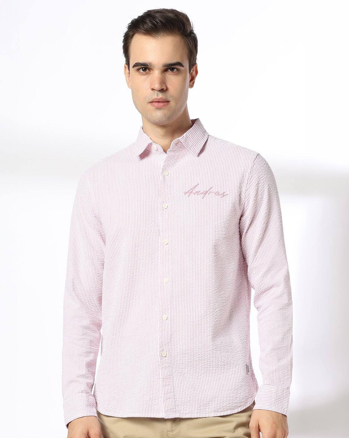 DNMX | Men Stripes Regular Fit Shirt|3
