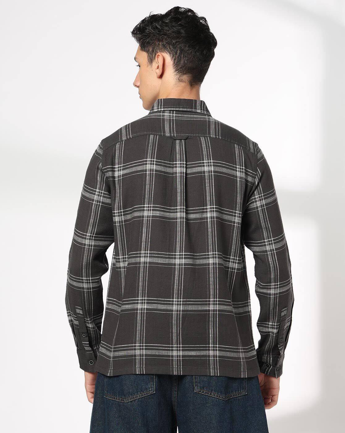 DNMX | Men Checked Regular Fit Shirt|2