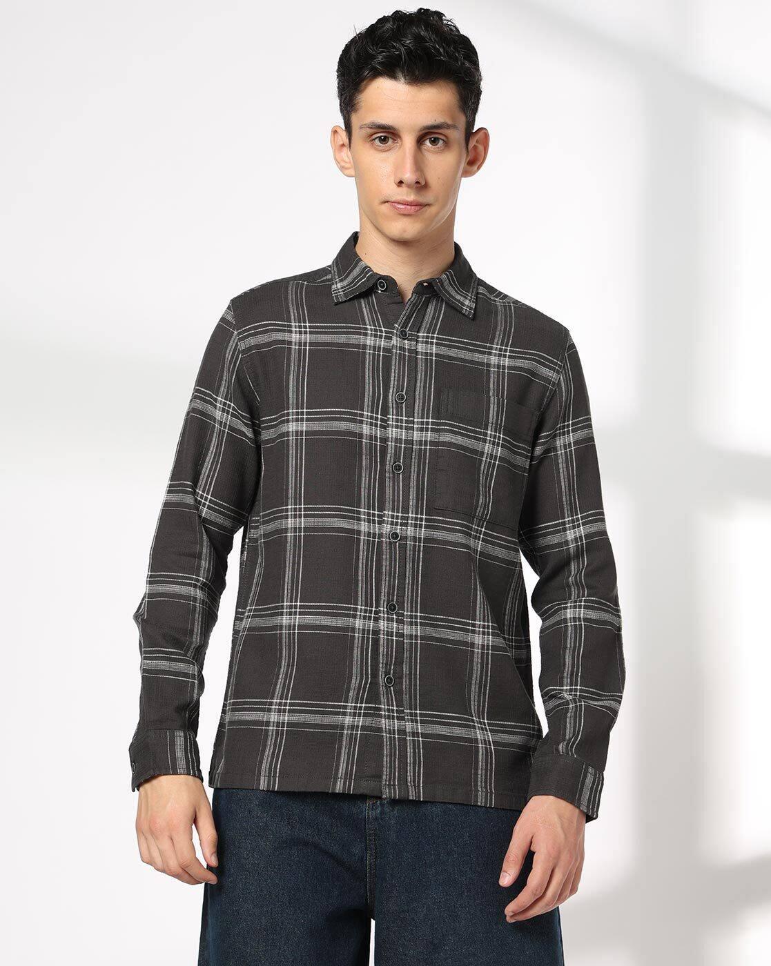 DNMX | Men Checked Regular Fit Shirt|3