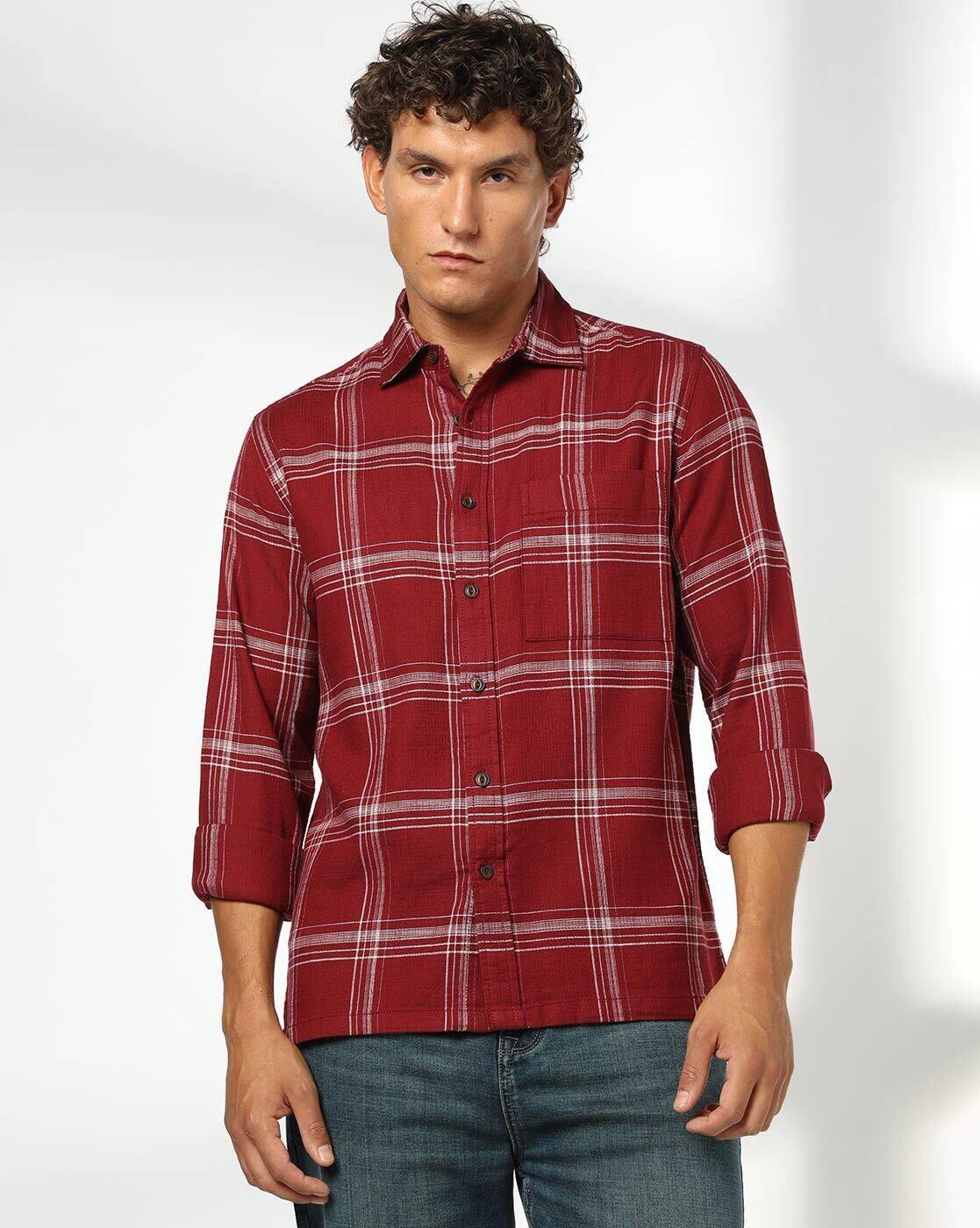 Men Checked Regular Fit Shirt