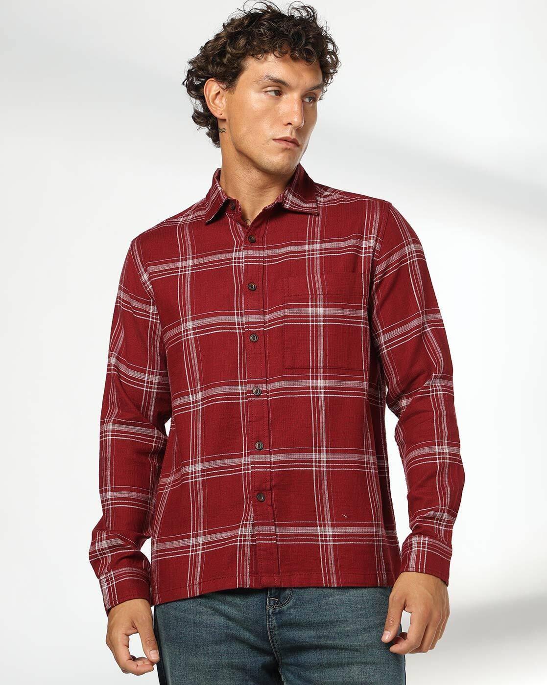 DNMX | Men Checked Regular Fit Shirt|3