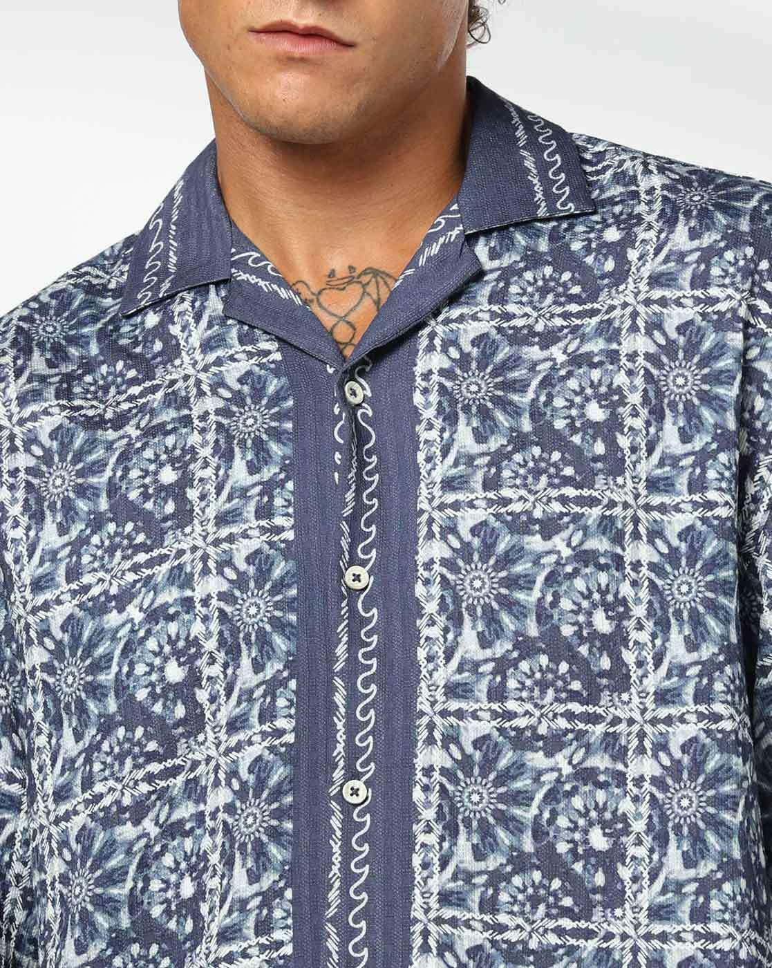 DNMX | Men Printed Boxy Fit Shirt|3