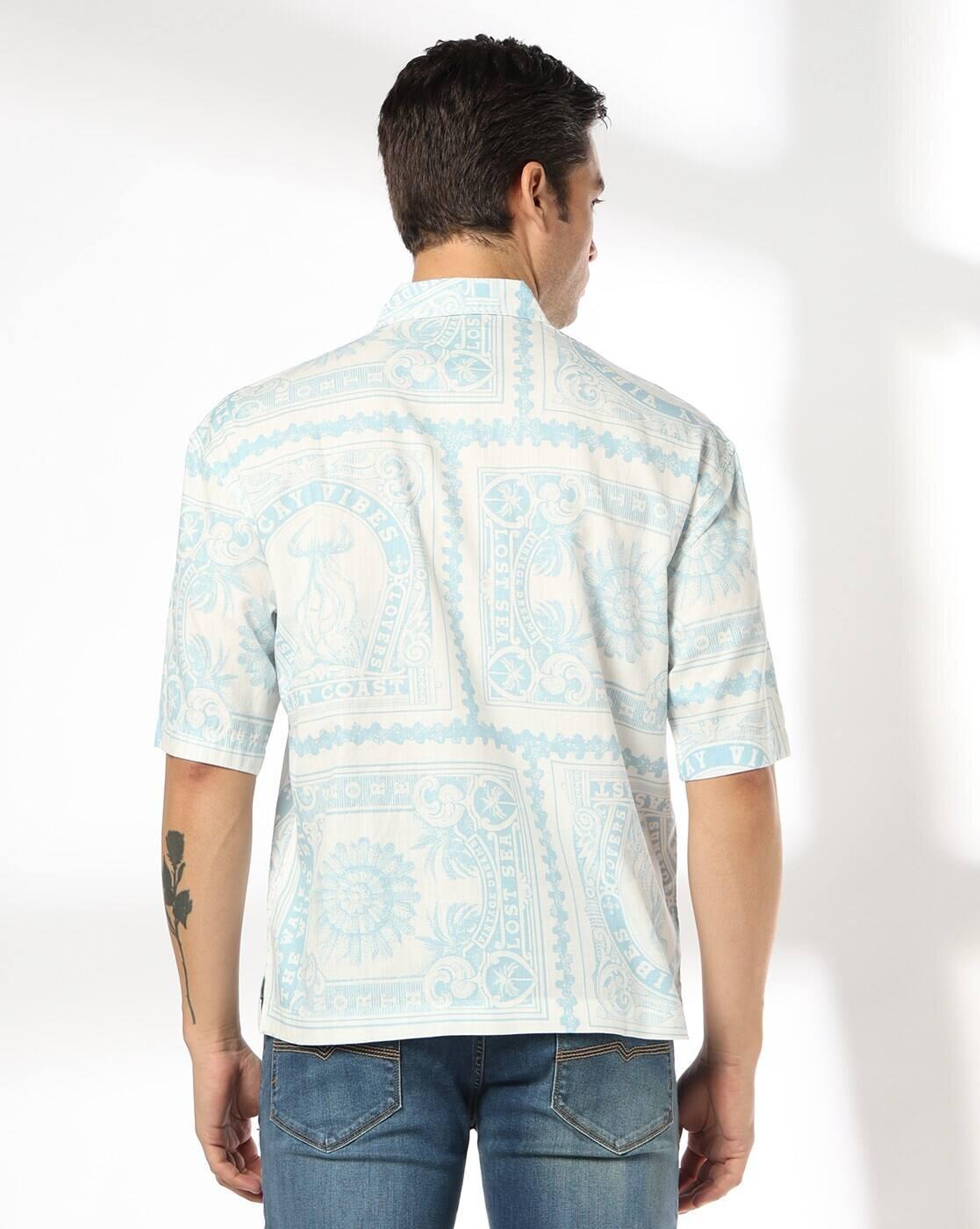 DNMX | Men Printed Boxy Fit Shirt|2