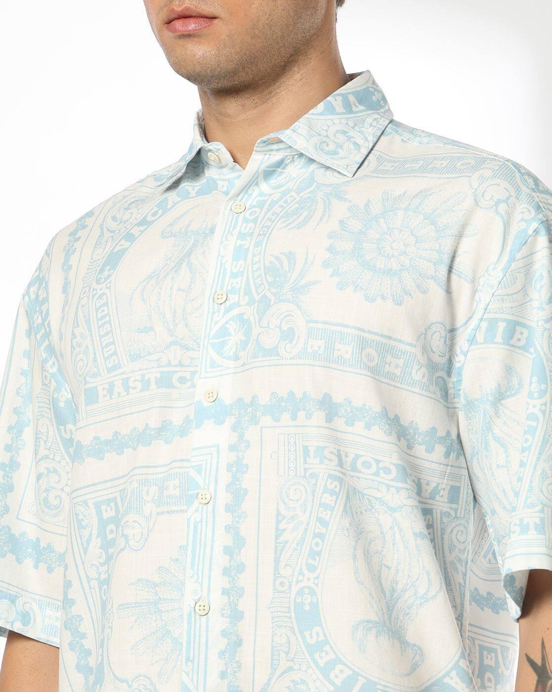 DNMX | Men Printed Boxy Fit Shirt|3