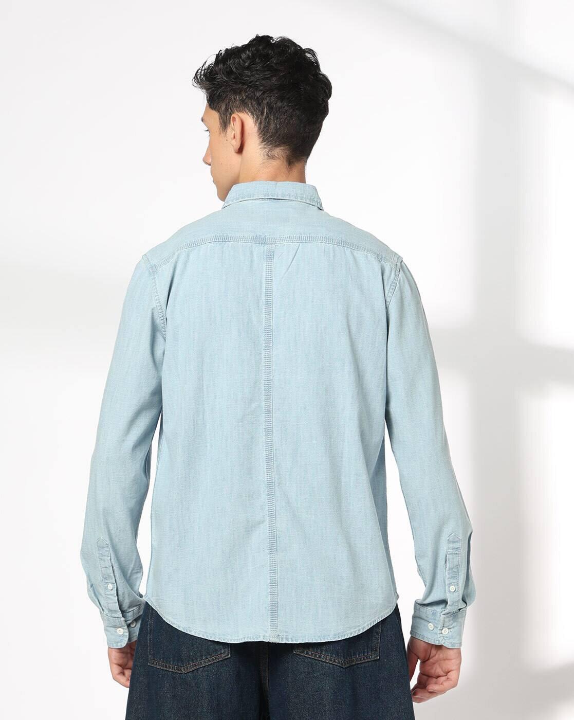 DNMX | Men Washed Regular Fit Shirt|2