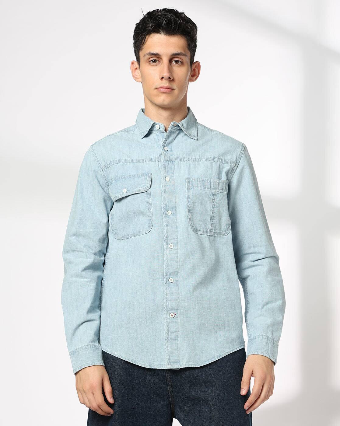 DNMX | Men Washed Regular Fit Shirt|3