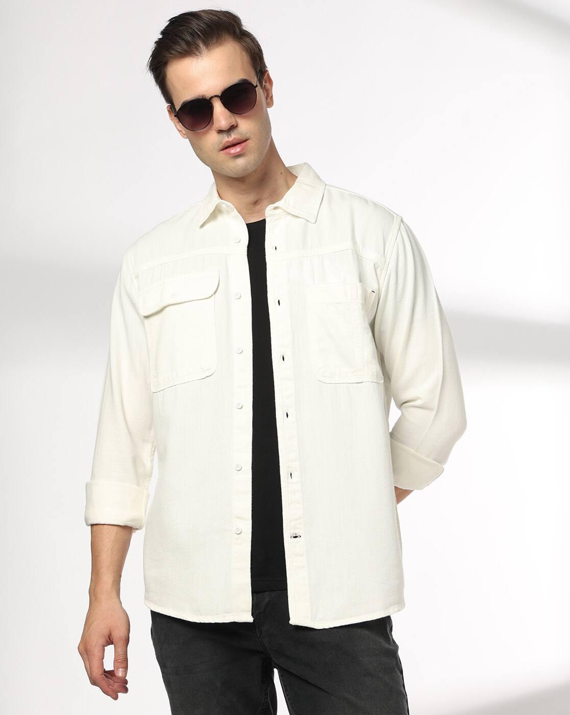 DNMX | Men Boxy Fit Casual Shirt|0