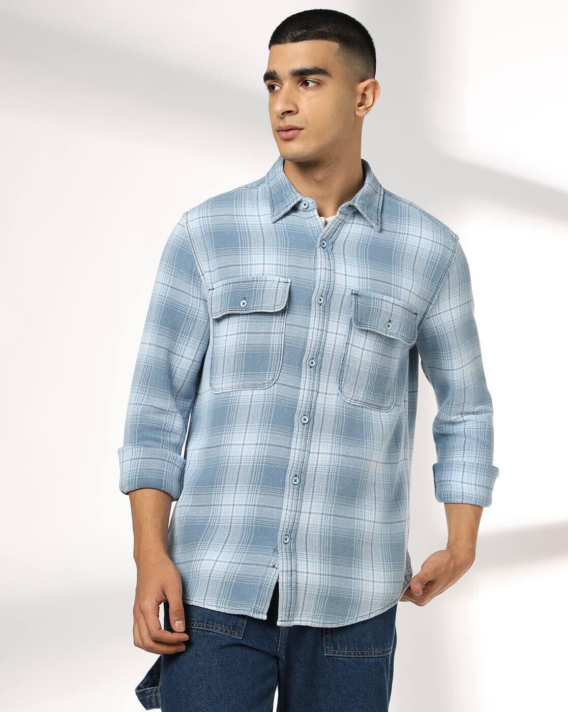 DNMX | Men Checks Regular Fit Shirt|4