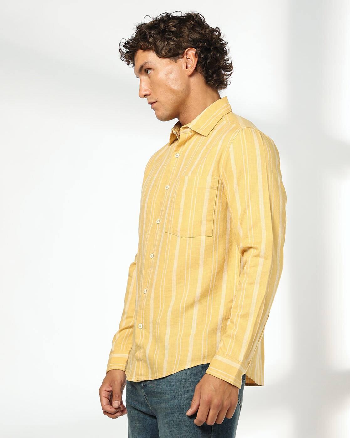 DNMX | Men Stripes Regular Fit Shirt|1