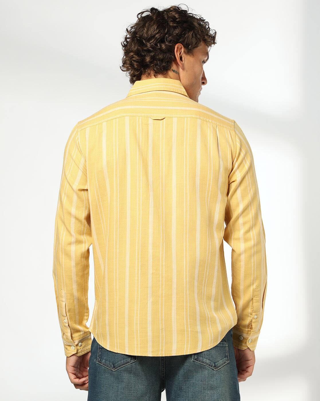 DNMX | Men Stripes Regular Fit Shirt|2