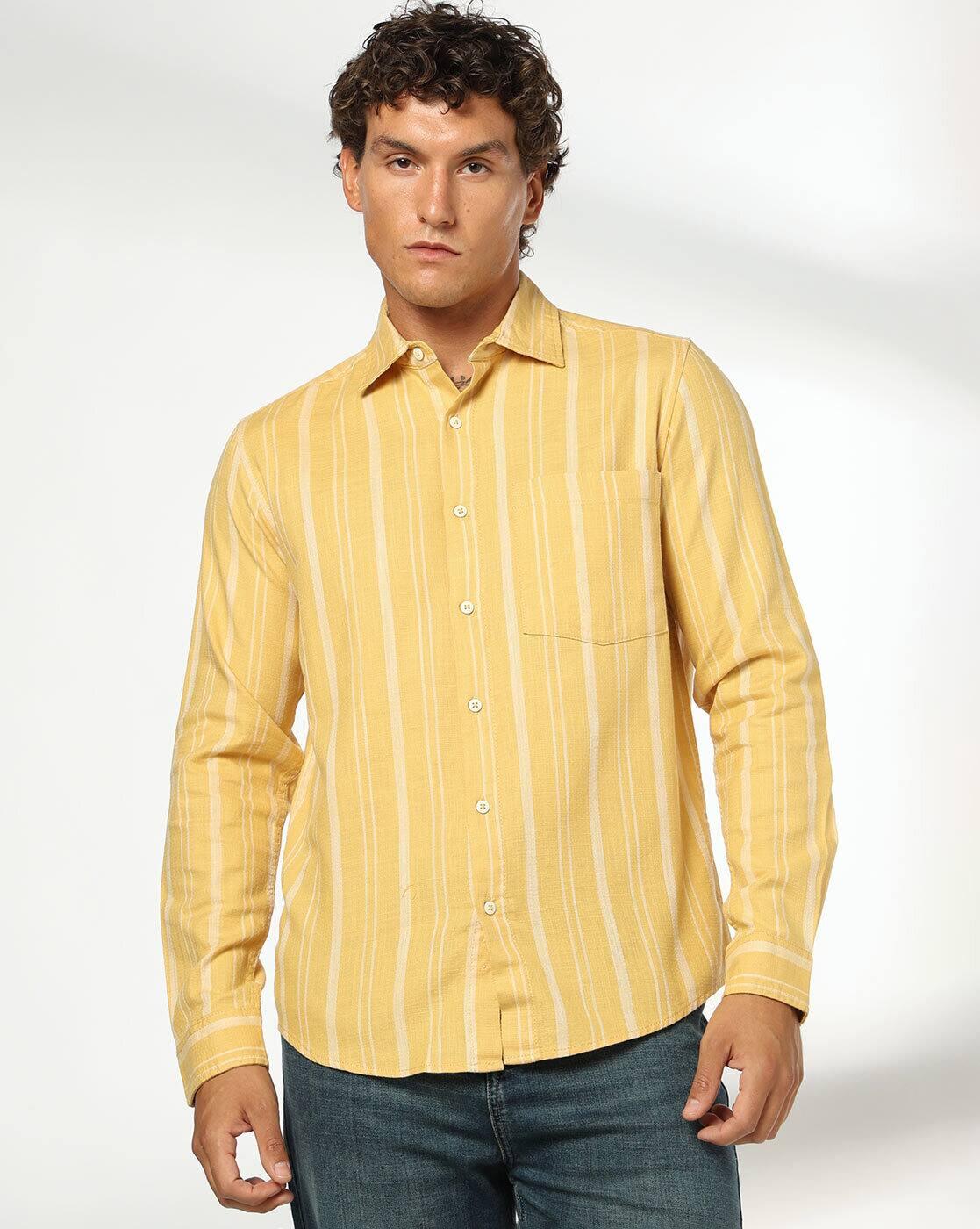DNMX | Men Stripes Regular Fit Shirt|3
