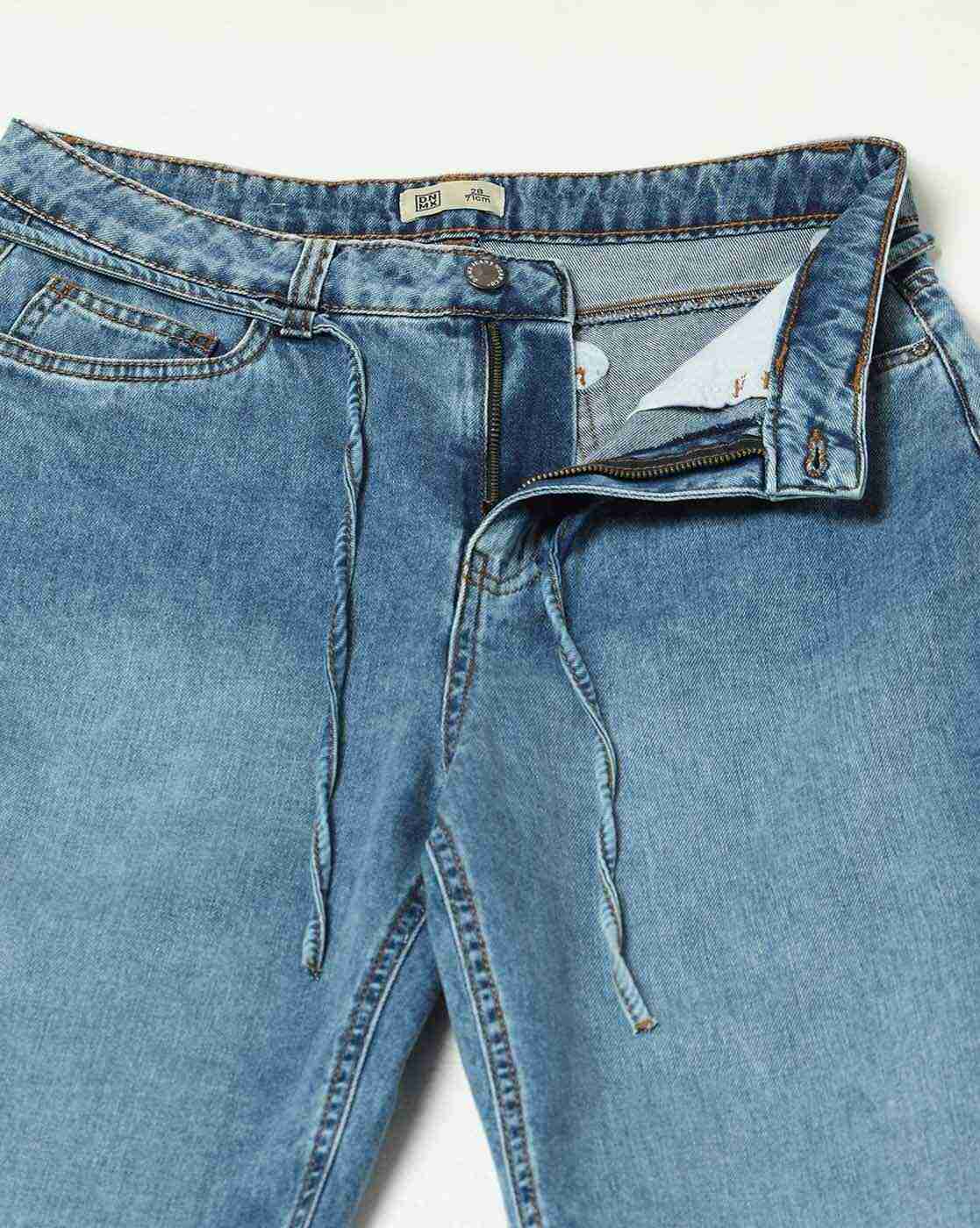 DNMX | Women High-Rise Mom Fit Jeans|4