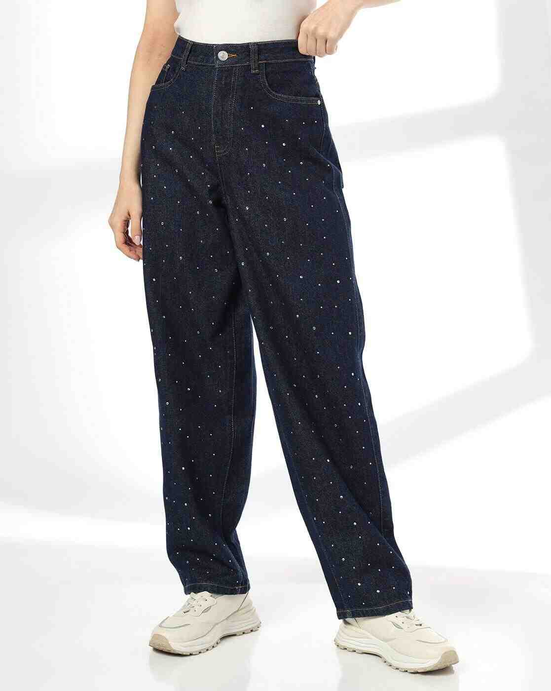 DNMX | Women High-Rise Barrel Fit Jeans|0