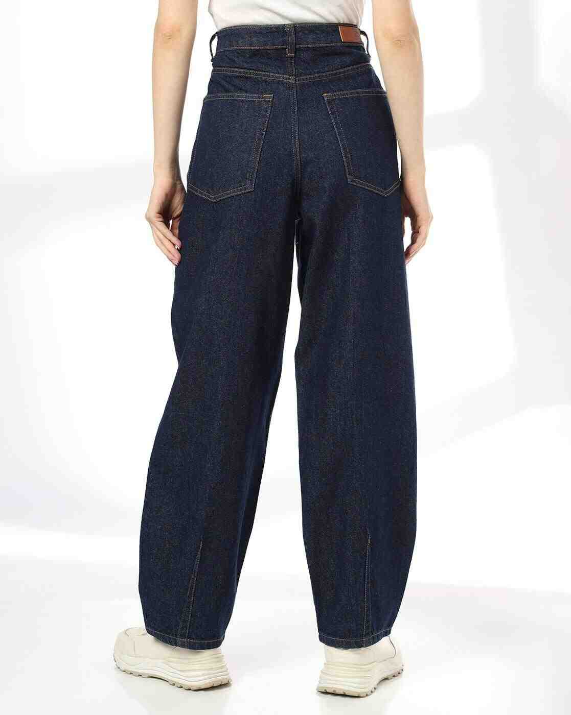 DNMX | Women High-Rise Barrel Fit Jeans|2
