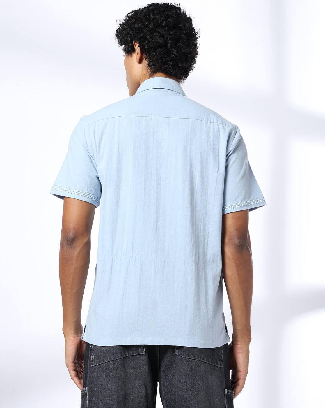 DNMX | Men Embroidered Regular Fit Shirt|2