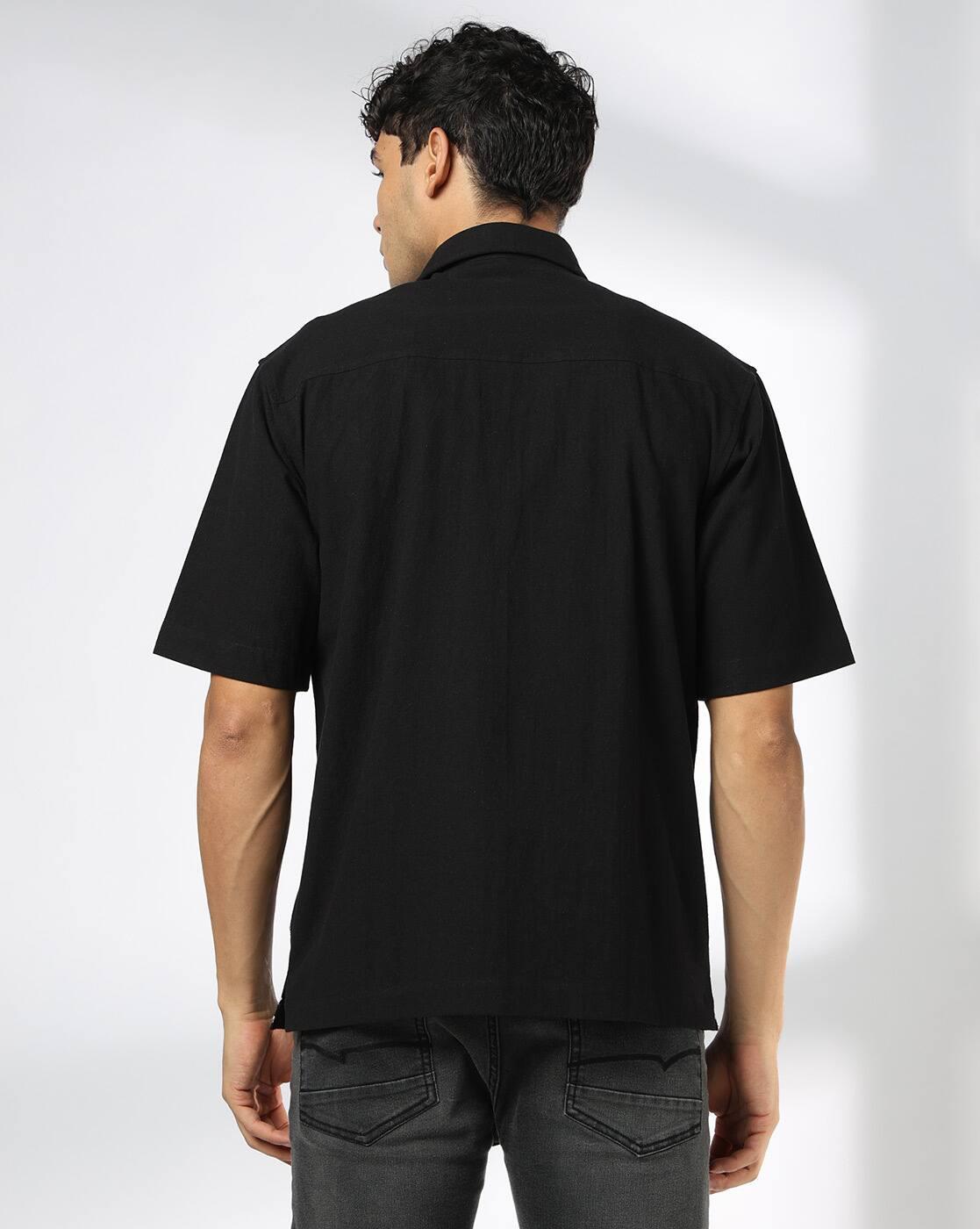 DNMX | Men Embroidered Relaxed Fit Shirt|2