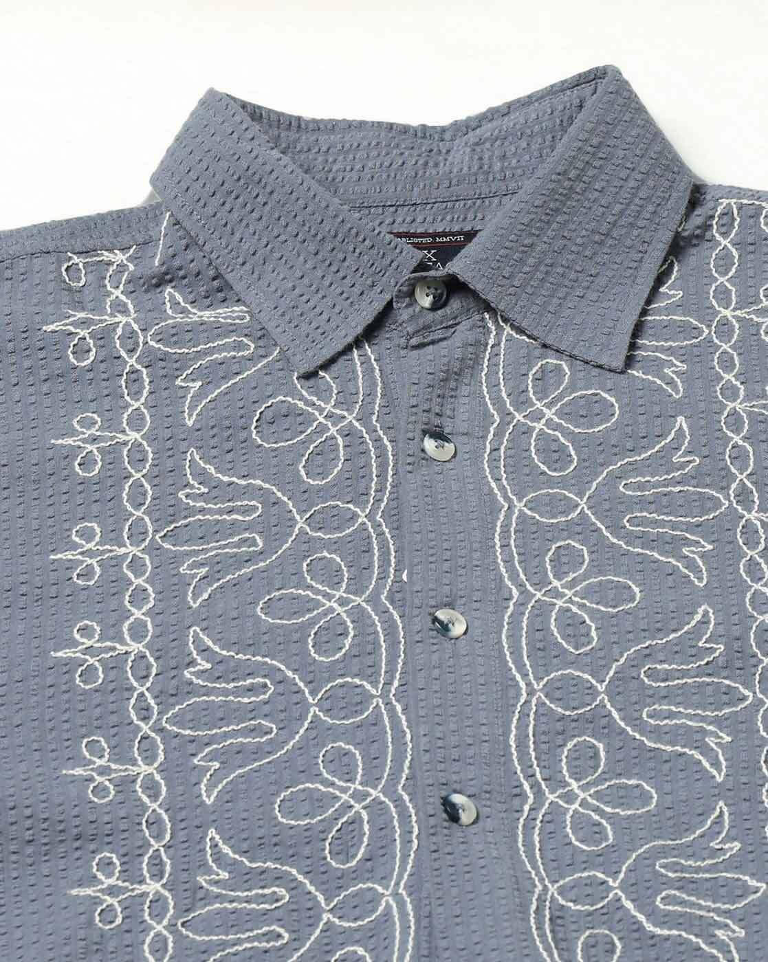 DNMX | Men Patterned Relaxed Fit Shirt|5