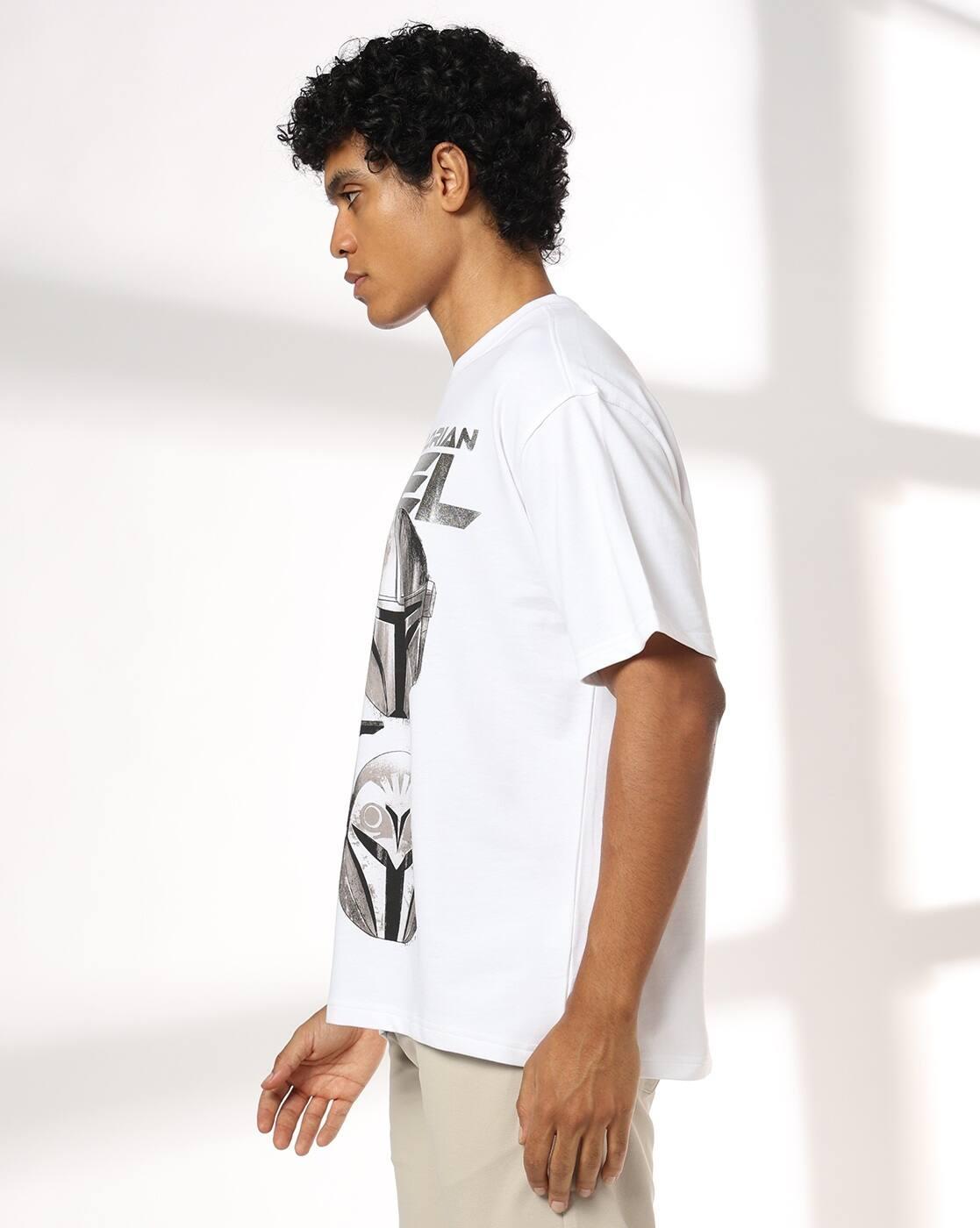 DNMX | Men Graphic Print Boxy Fit Crew-Neck T-Shirt|1