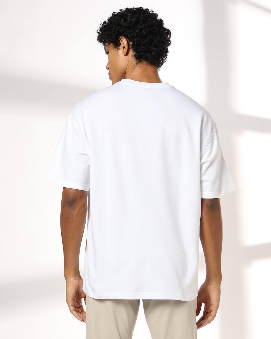 DNMX | Men Graphic Print Boxy Fit Crew-Neck T-Shirt|2