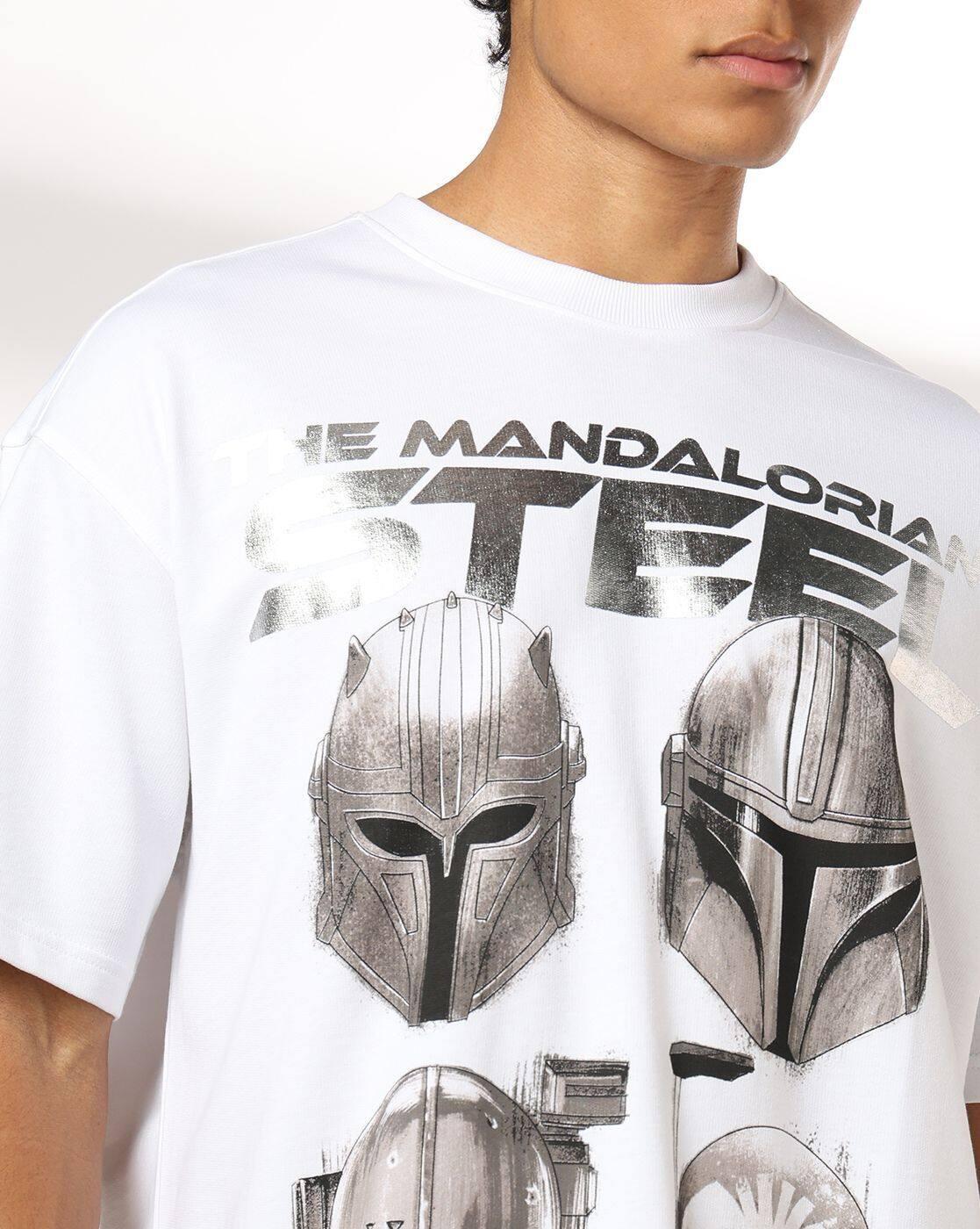 DNMX | Men Graphic Print Boxy Fit Crew-Neck T-Shirt|3