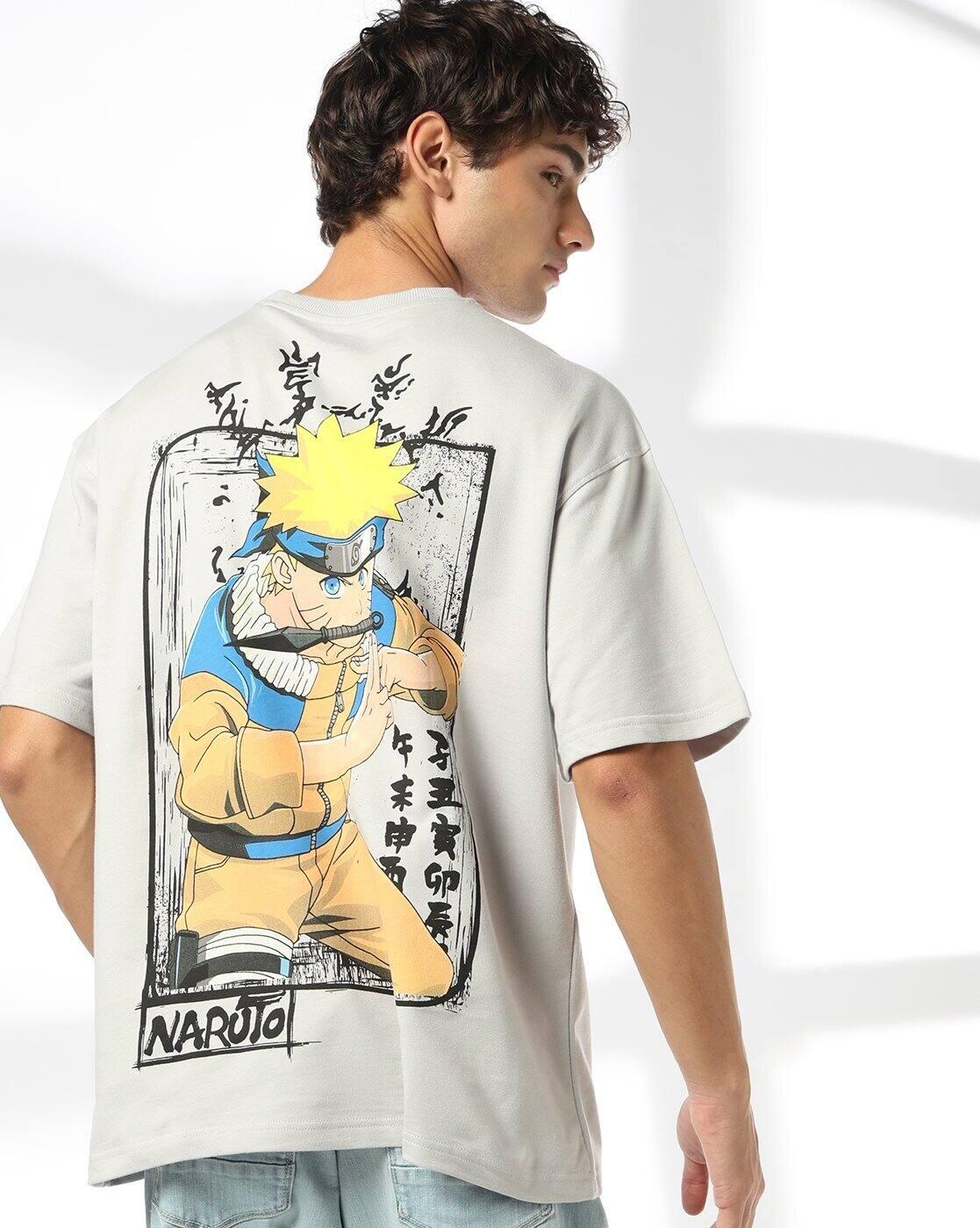 DNMX | Men Graphic Print Boxy Fit Crew-Neck T-Shirt|0