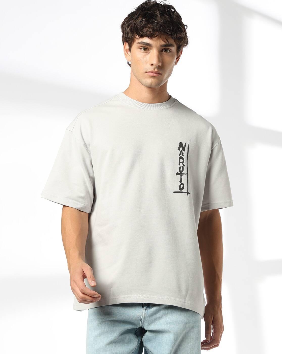DNMX | Men Graphic Print Boxy Fit Crew-Neck T-Shirt|3