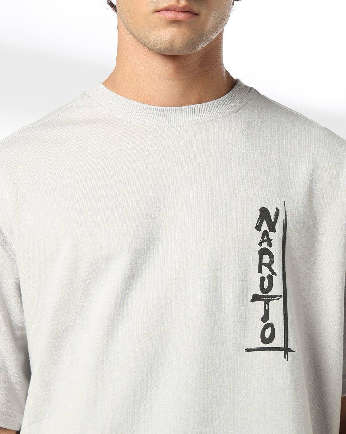 DNMX | Men Graphic Print Boxy Fit Crew-Neck T-Shirt|4