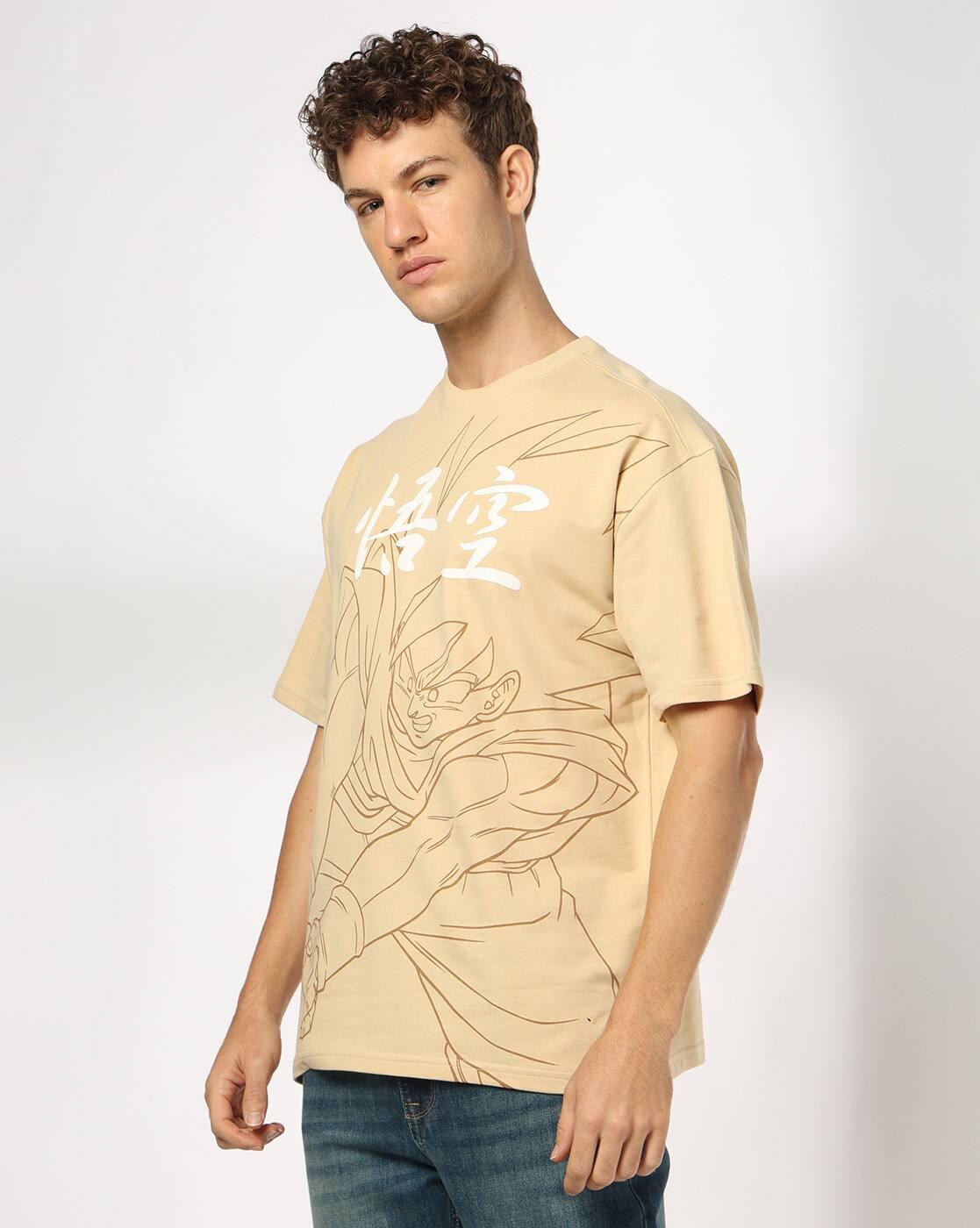 DNMX | Men Goku Printed Boxy Fit T-Shirt|2
