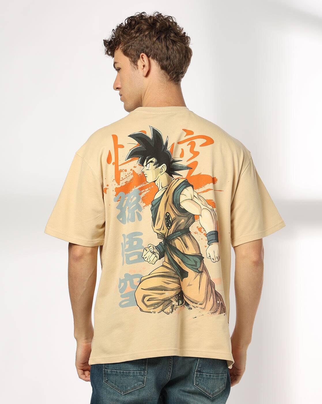 DNMX | Men Goku Printed Boxy Fit T-Shirt|3
