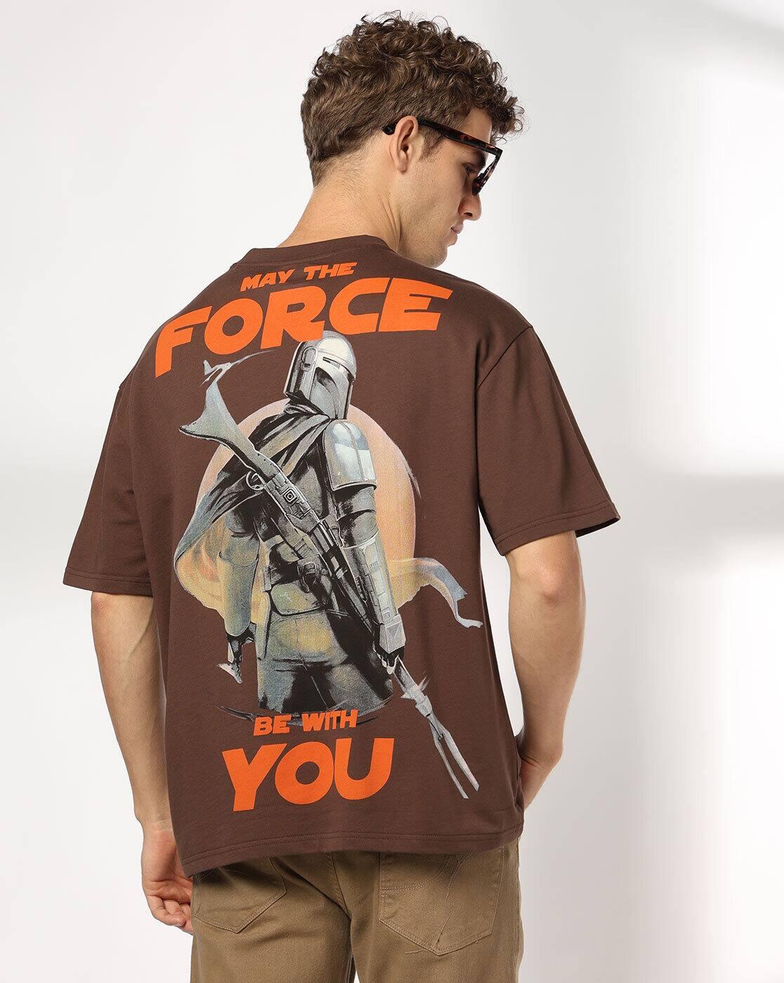DNMX | Men Graphic Print Boxy Fit Crew-Neck T-Shirt|0
