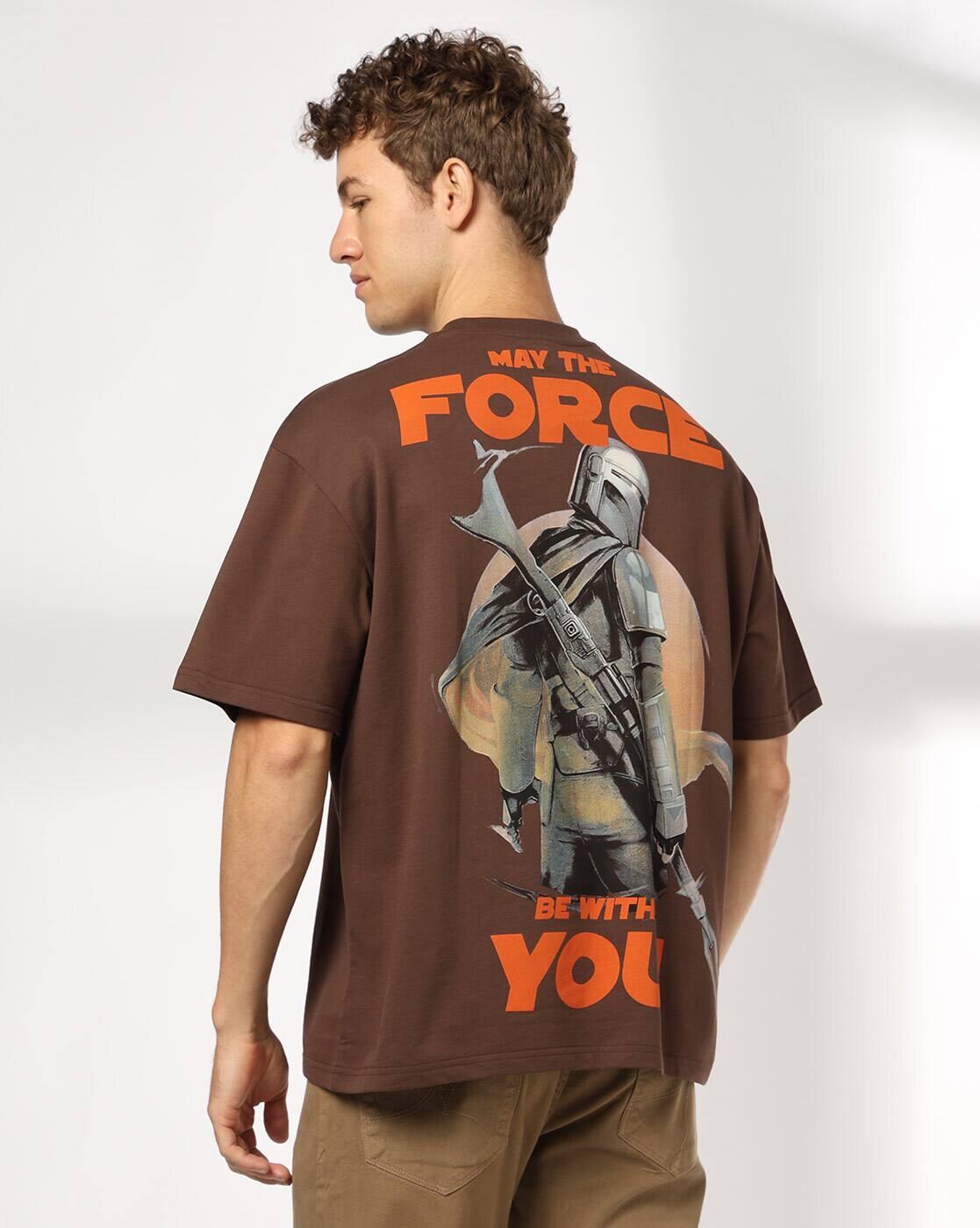 DNMX | Men Graphic Print Boxy Fit Crew-Neck T-Shirt|3