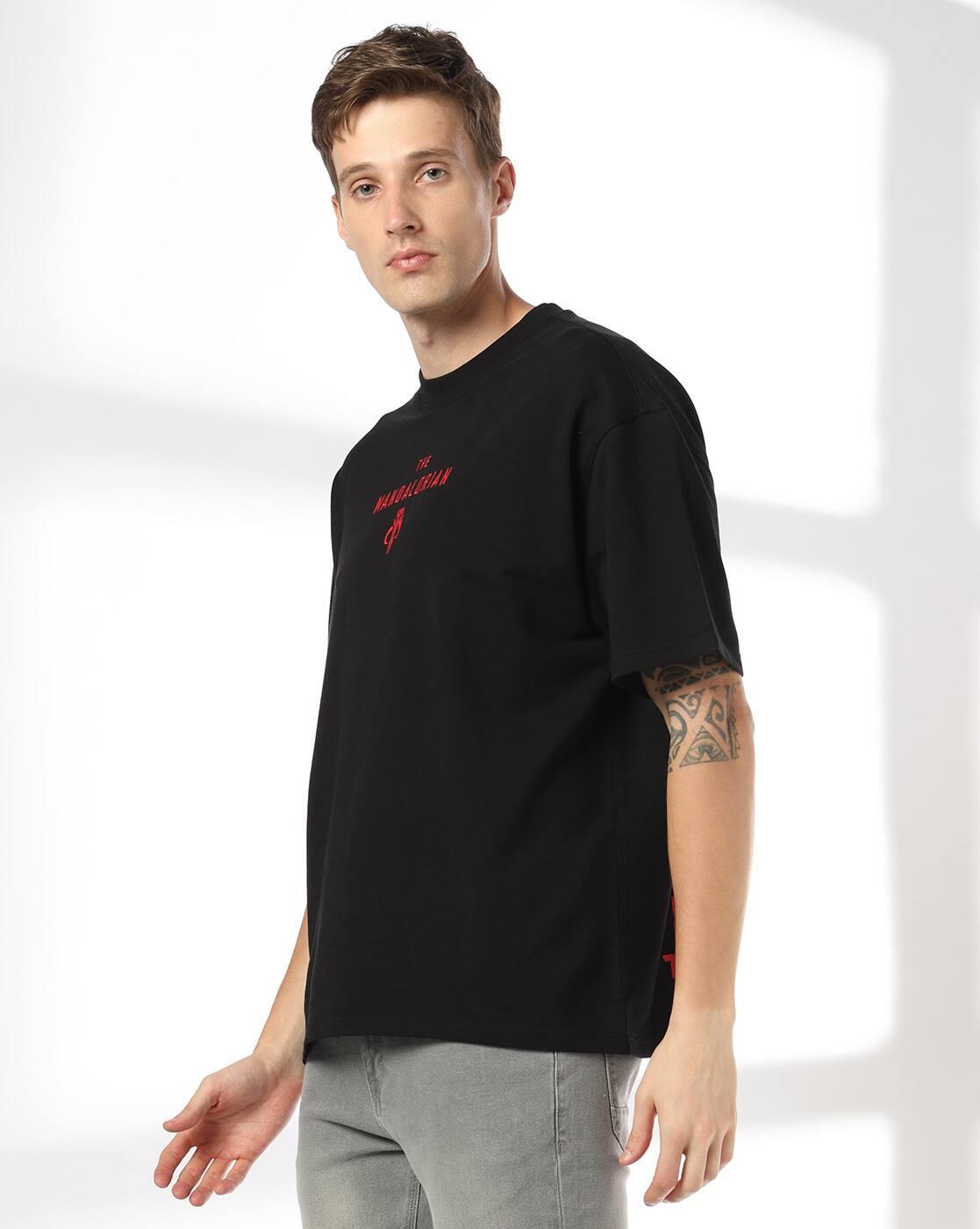 DNMX | Men Graphic Printed Boxy Fit T-Shirt|2