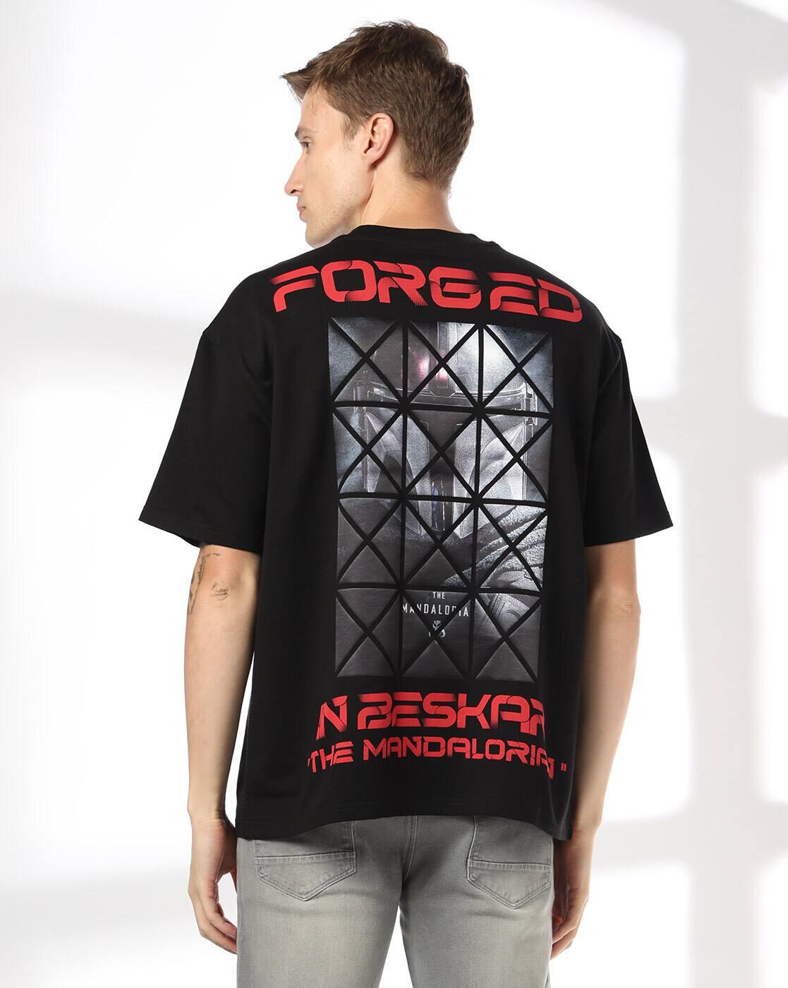 DNMX | Men Graphic Printed Boxy Fit T-Shirt|3