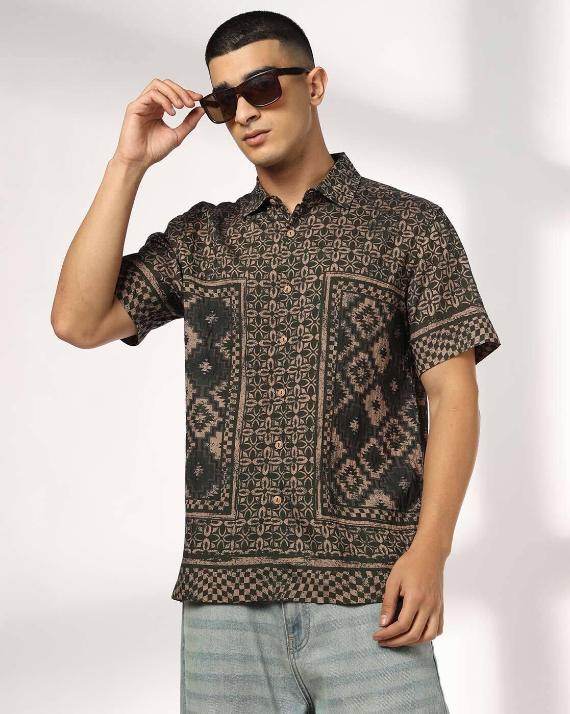 DNMX | Men Printed Regular Fit Shirt|0