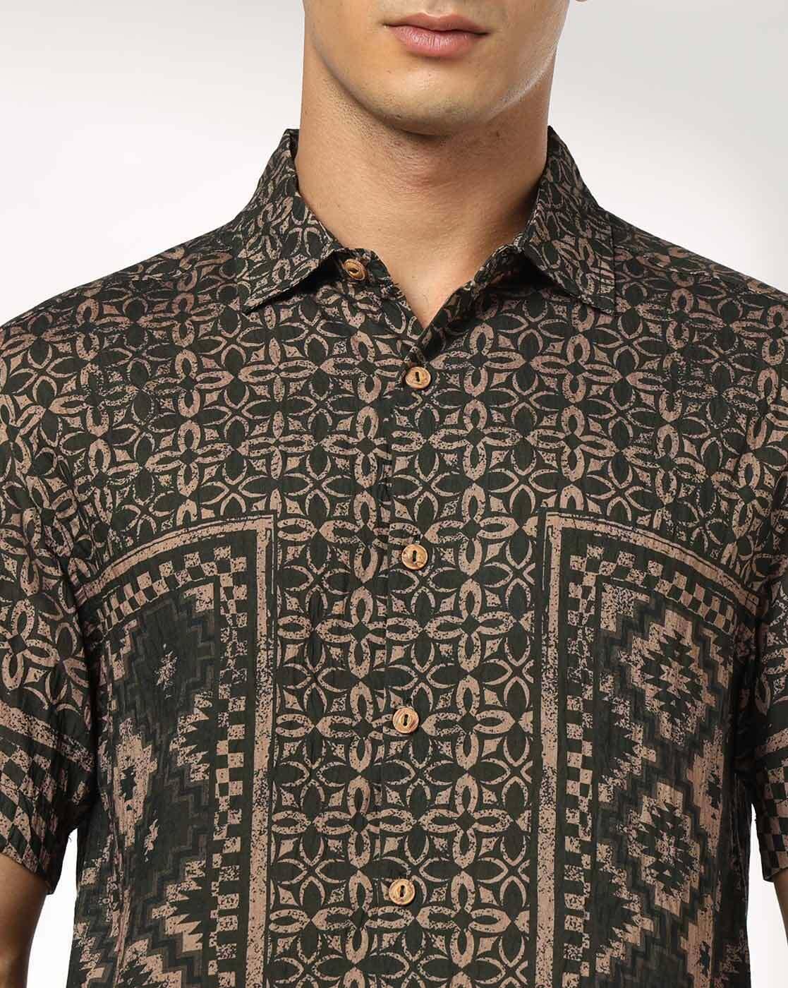 DNMX | Men Printed Regular Fit Shirt|3