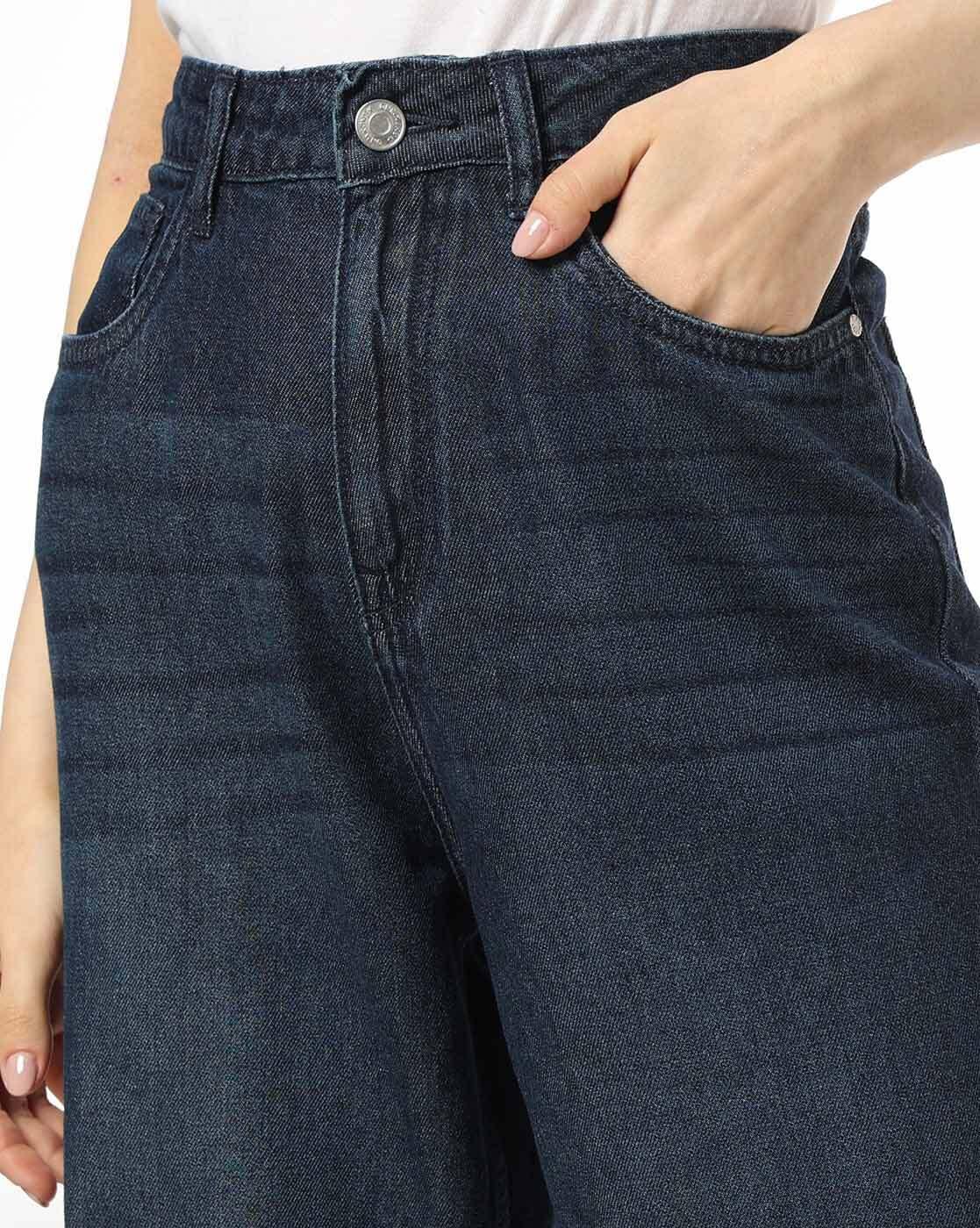 DNMX | Women Lightly Washed Straight Jeans|3