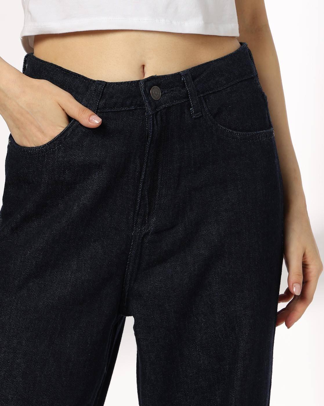 DNMX | Women Lightly Washed Straight Jeans|2