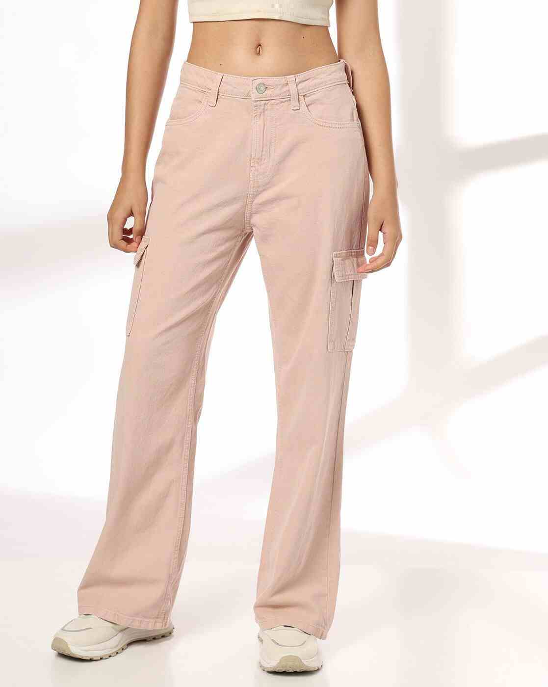 DNMX | Women High-Rise Cargo Jeans|0