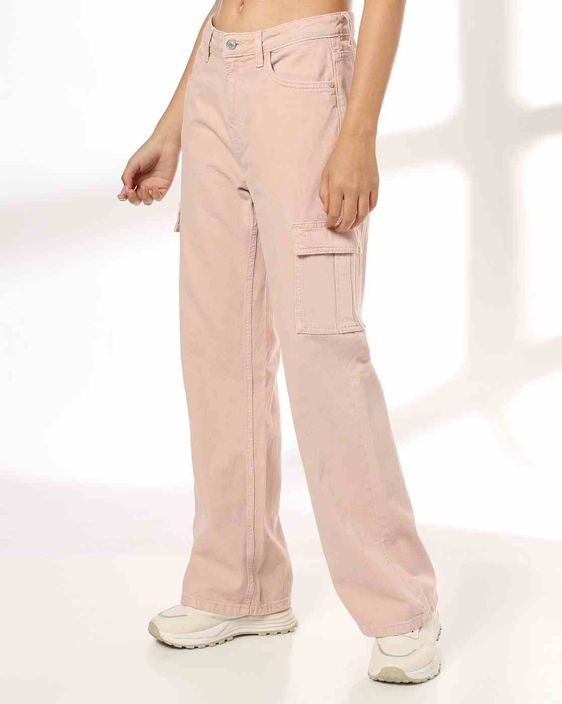 DNMX | Women High-Rise Cargo Jeans|1