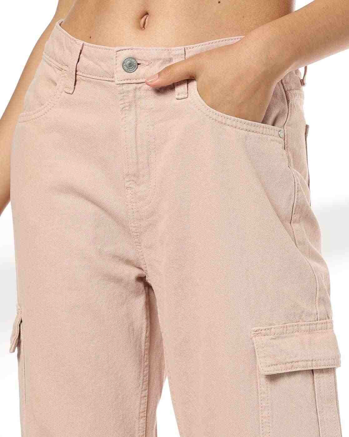 DNMX | Women High-Rise Cargo Jeans|3