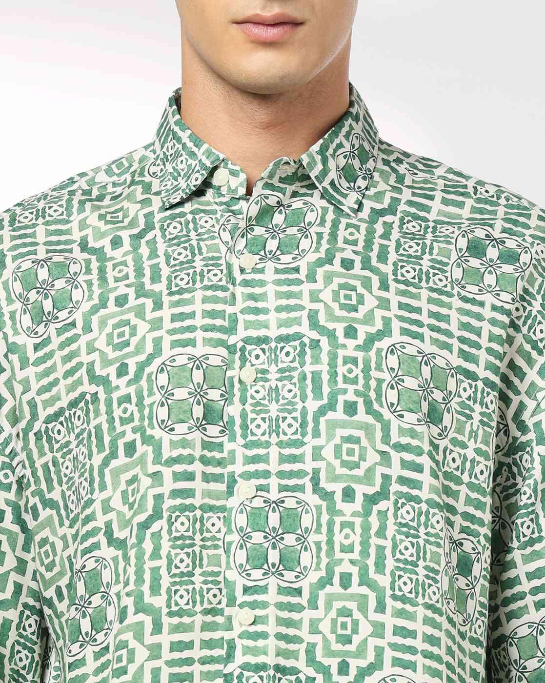 DNMX | Men Printed Boxy Fit Shirt|3