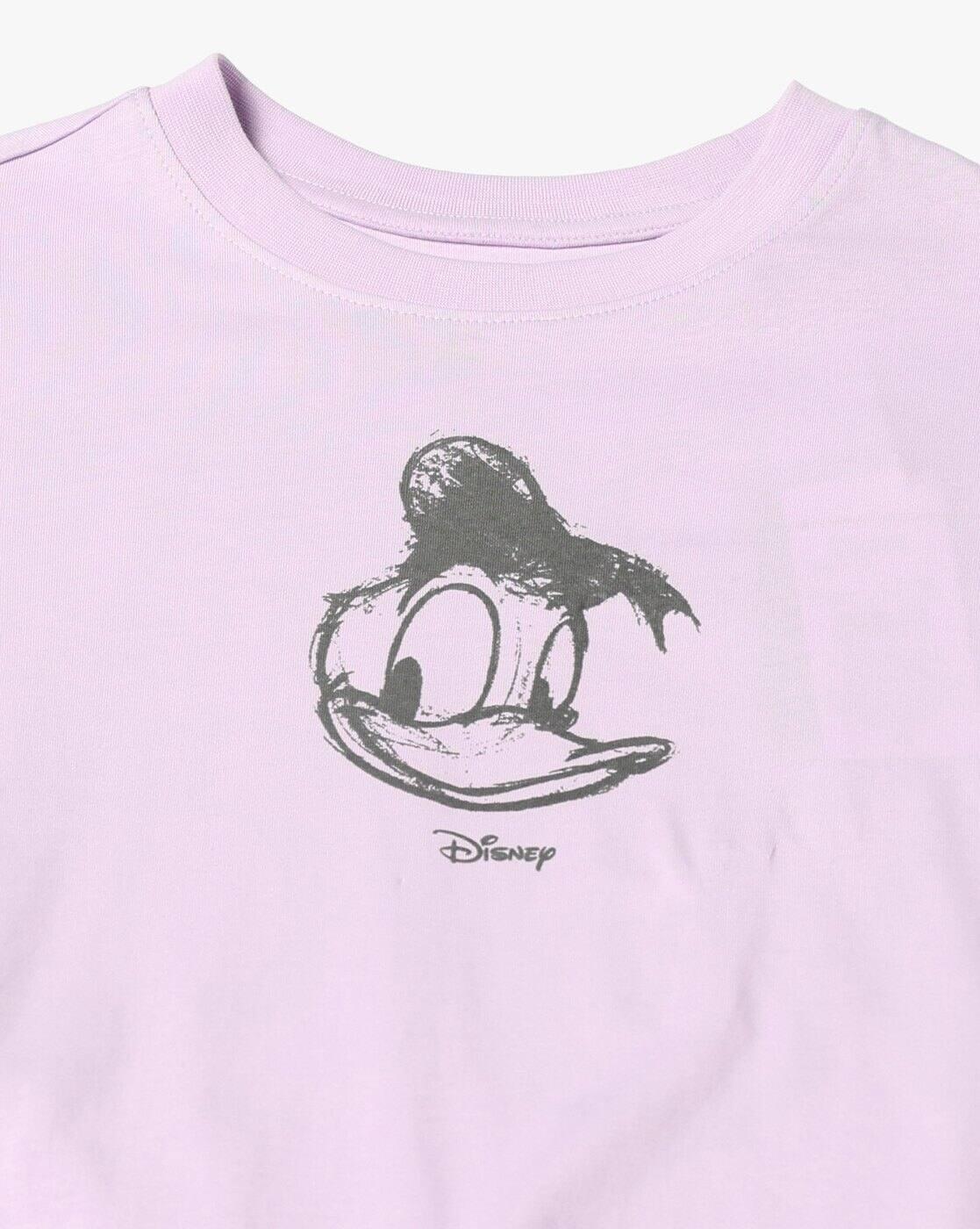 DNMX | Women Donald Duck Print Boxy Fit Crew-Neck T-Shirt|5