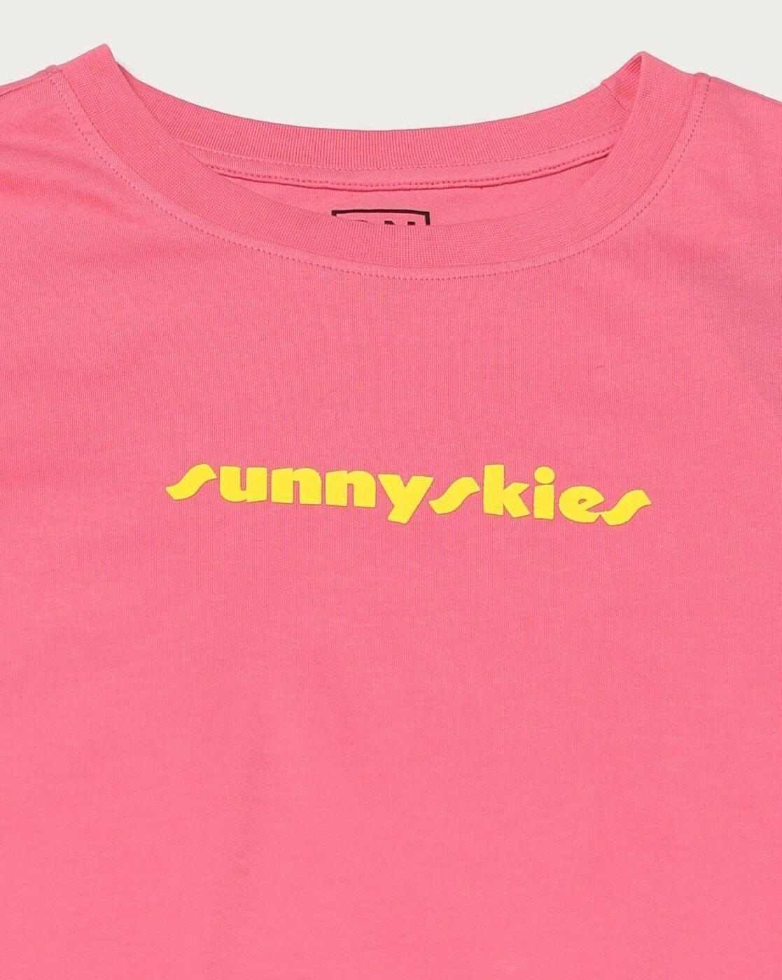 DNMX | Women Typographic Print Boxy Fit Crew-Neck T-Shirt|4