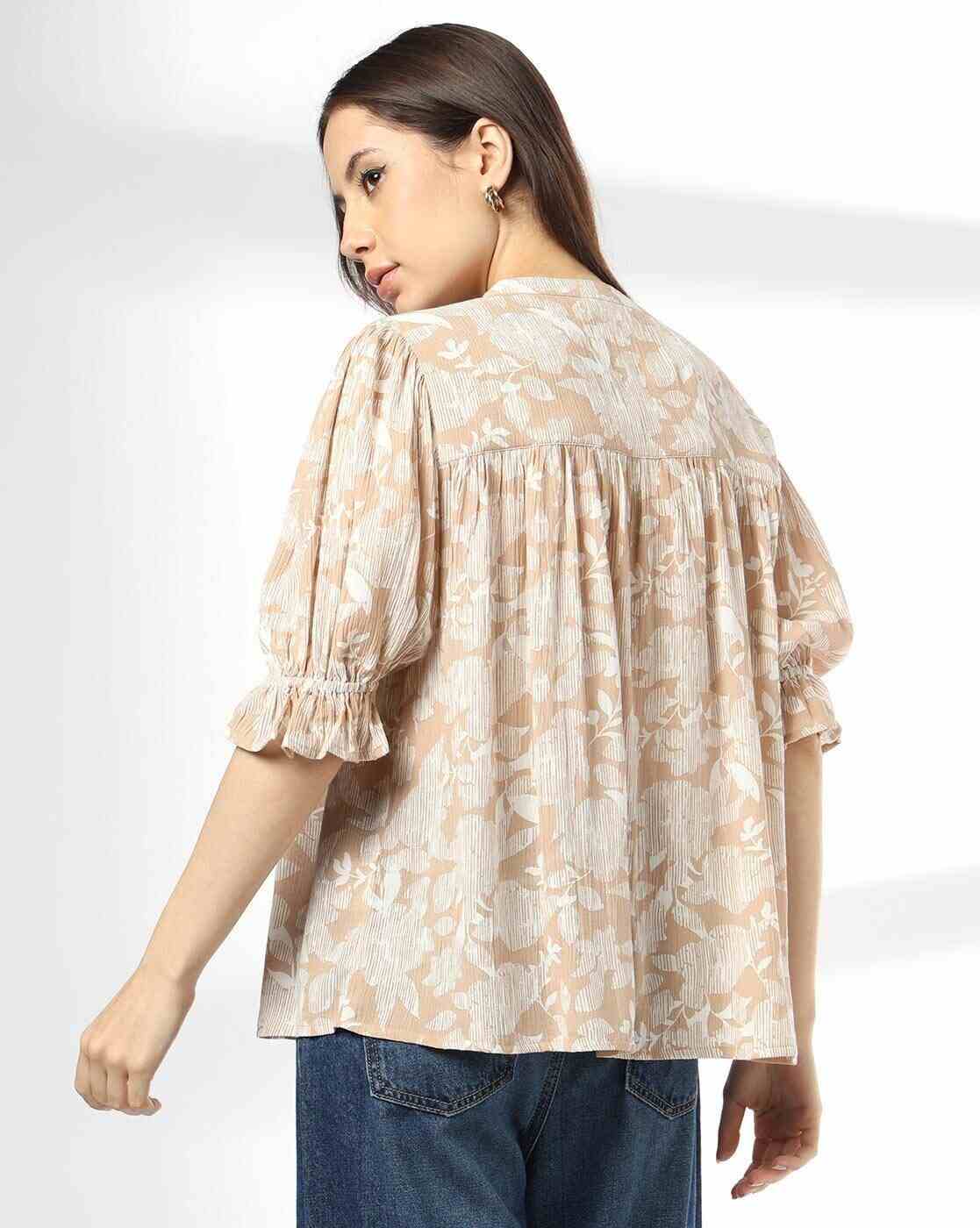 DNMX | Women Floral Print Relaxed Fit Top|2
